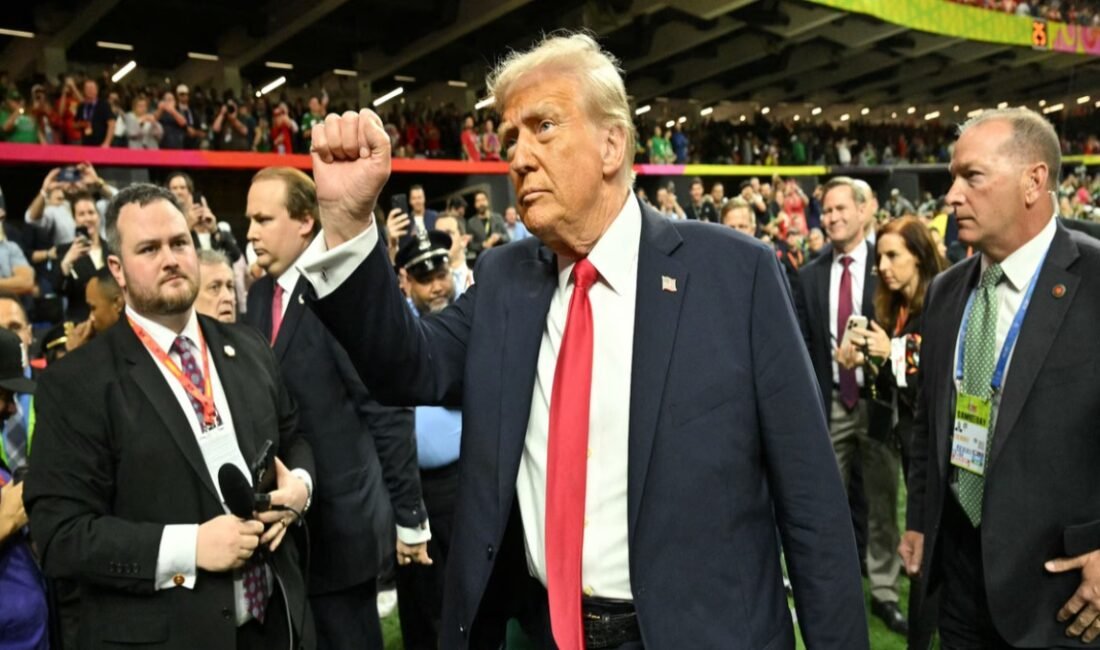 Başkan Donald Trump, ABD Futbol Ligi final maçı (Super Bowl)