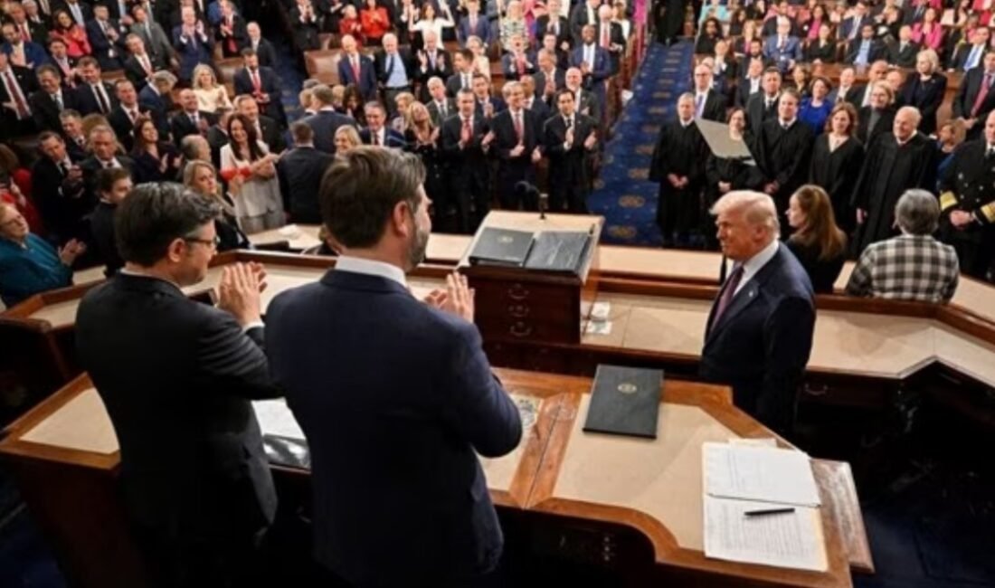 ABD Başkanı Donald Trump, 2. başkanlık döneminin ilk Kongre konuşmasını