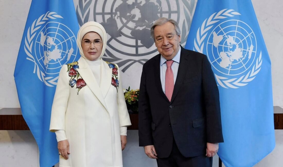 First Lady Emine Erdoğan, Birleşmiş Milletler Genel Sekreteri António Guterres