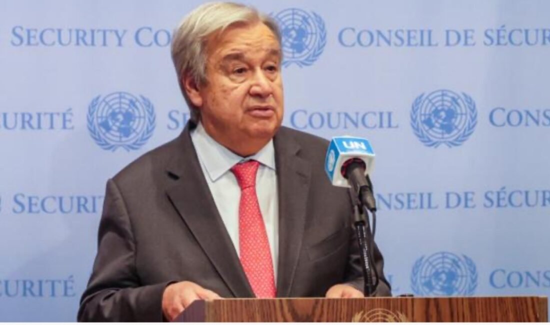 Birleşmiş Milletler (BM) Genel Sekreteri Antonio Guterres, “Gazze ölüm tarlasına