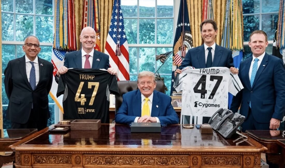 FIFA Başkanı Gianni Infantino, Washington D.C.’deki Beyaz Saray’da ABD Başkanı