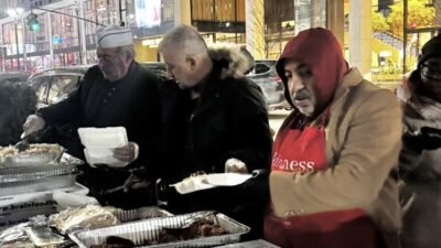 New York’ta dondurucu soğukların etkisini artırdığı, termometrelerin eksi 6 dereceyi