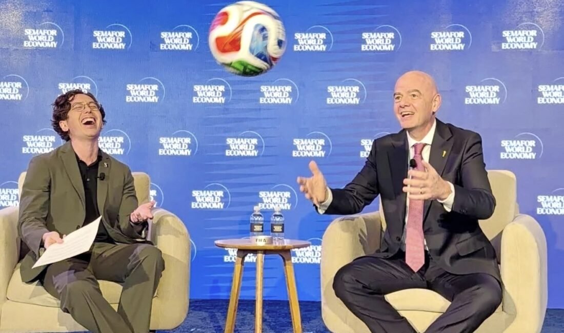FIFA Başkanı Gianni Infantino, Washington, D.C.’de düzenlenen Semafor Dünya Ekonomisi