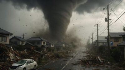 ABD’nin Oklahoma eyaletinde etkili olan şiddetli hortumlar büyük yıkıma yol