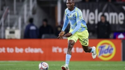 Philadelphia Union forması giyen genç savunmacı Olwethu Makhanya, 2026 FIFA