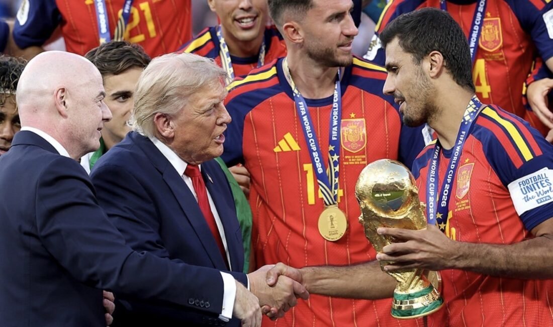 2026 FIFA Dünya Kupası finalinin ardından düzenlenen ödül töreninde dikkat