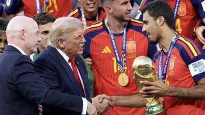 2026 FIFA Dünya Kupası finalinin ardından düzenlenen ödül töreninde dikkat