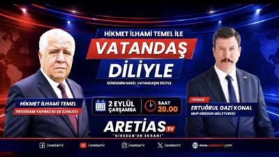 Yerel medyanın duayen isimlerinden Hikmet İlhami Temel, Aretias TV ekranlarında