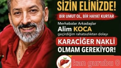 Giresunlu ses sanatçısı Ali Koca, kamuoyunda bilinen adıyla “Cemo”, karaciğer nakli bekliyor.