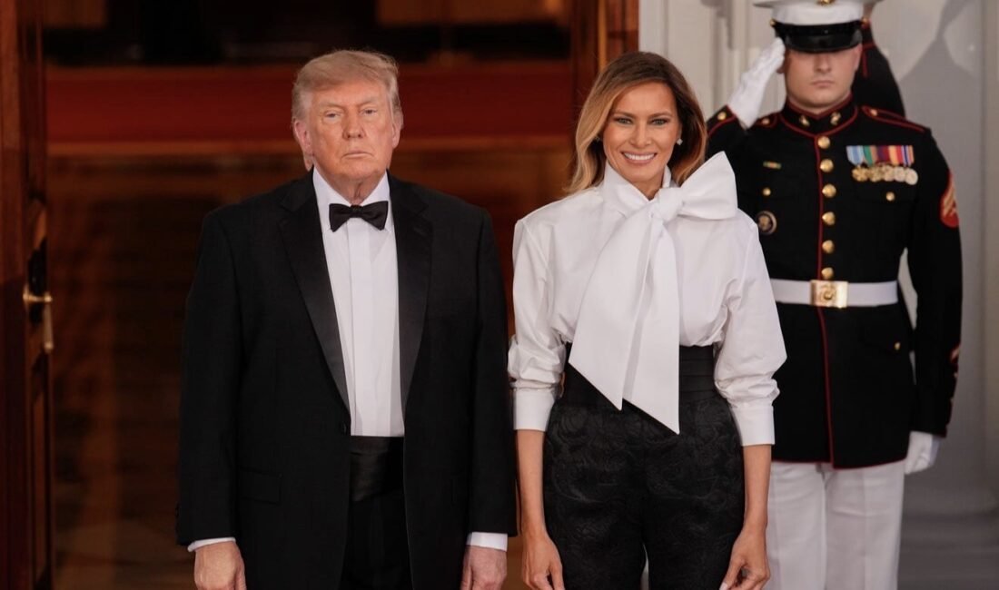 WASHINGTON – ABD Başkanı Donald Trump ve First Lady Melania